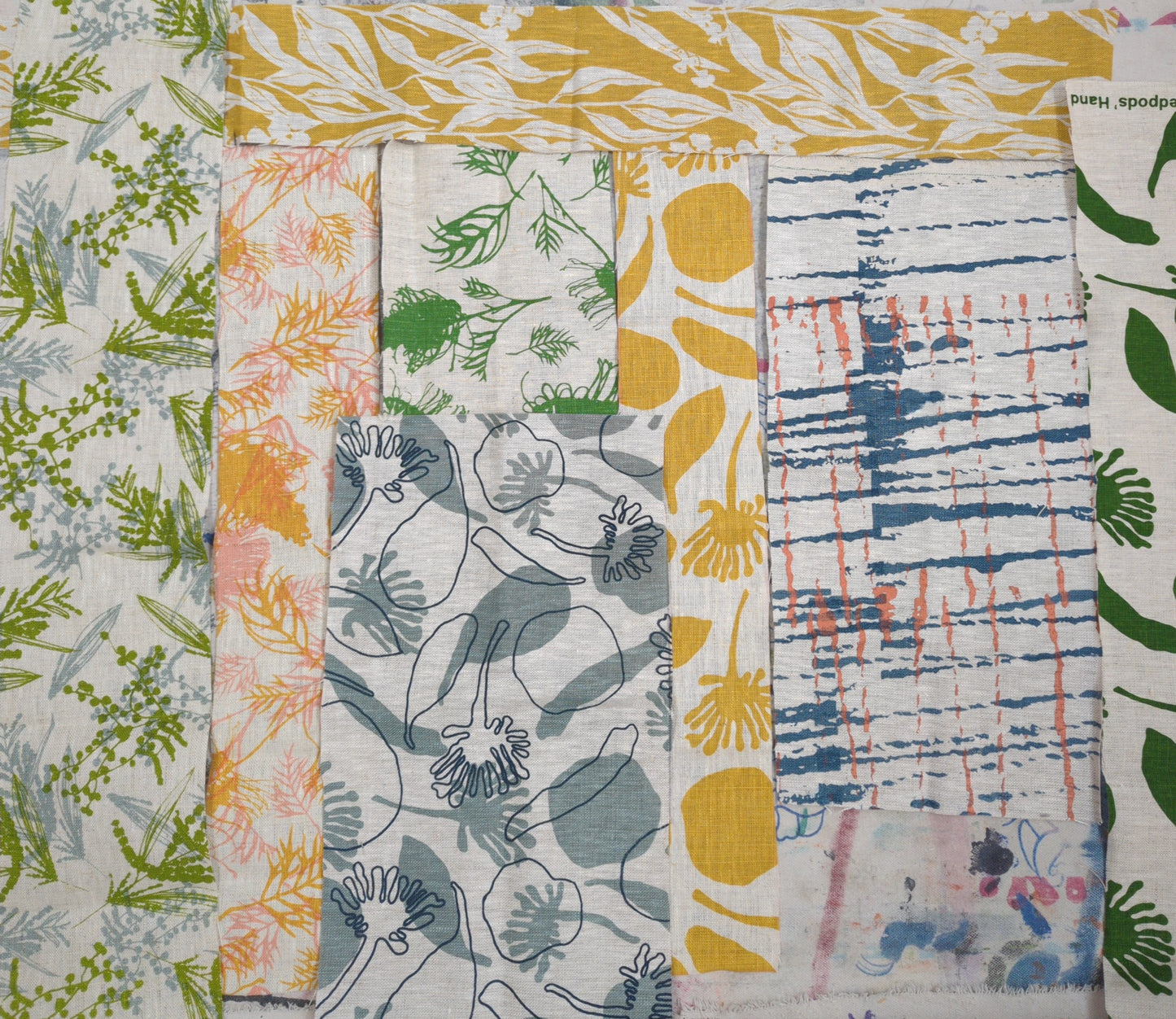 Fabric Bundles - Hand screen printed - Linen