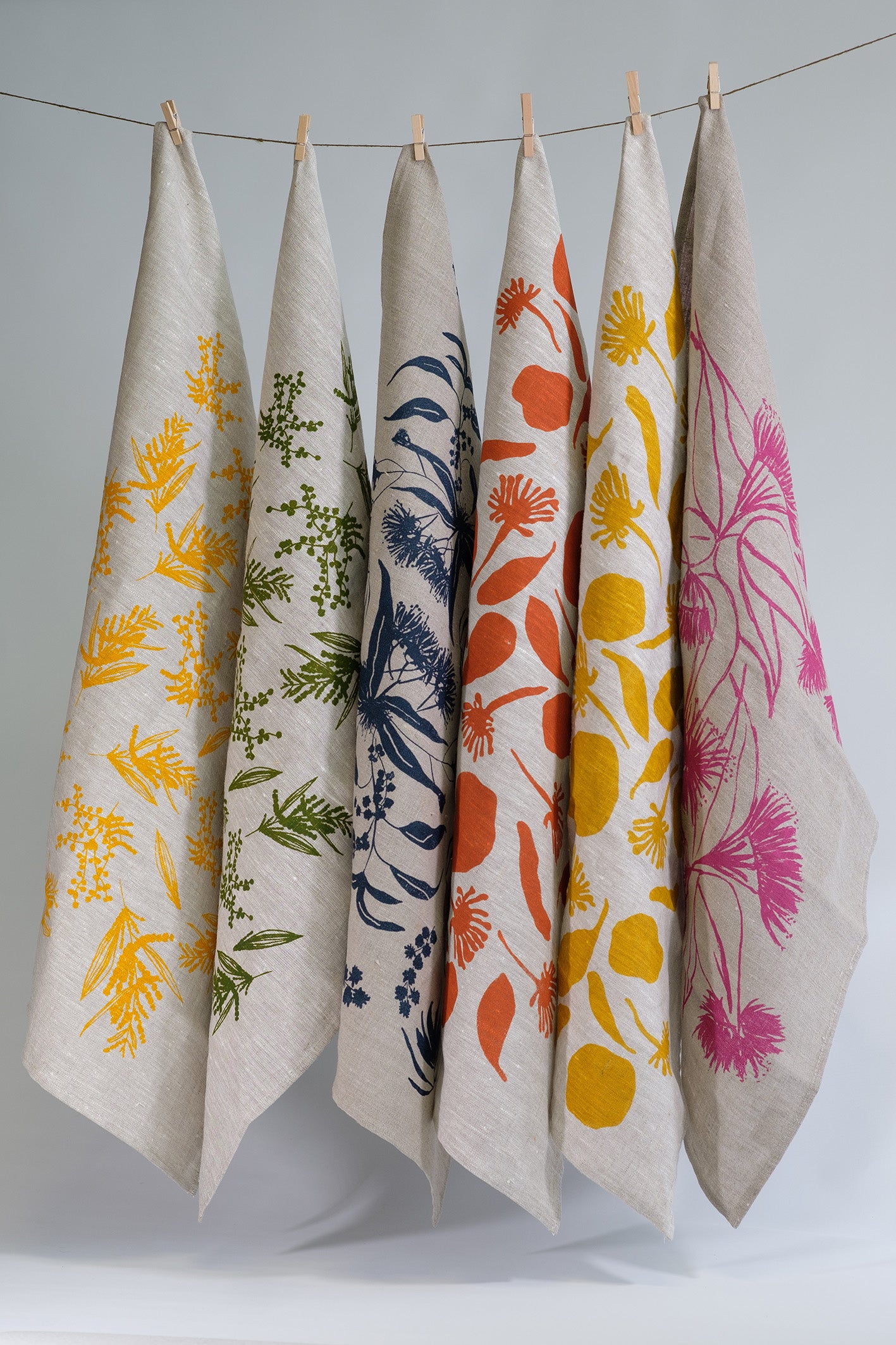 Linen Tea Towel featuring Local Forage