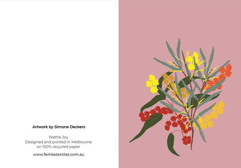 Wattle Joy Greeting Card