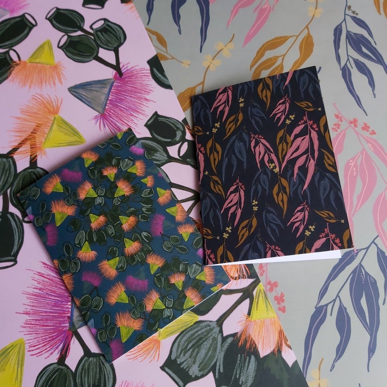 Gum Leaves Greeting Card