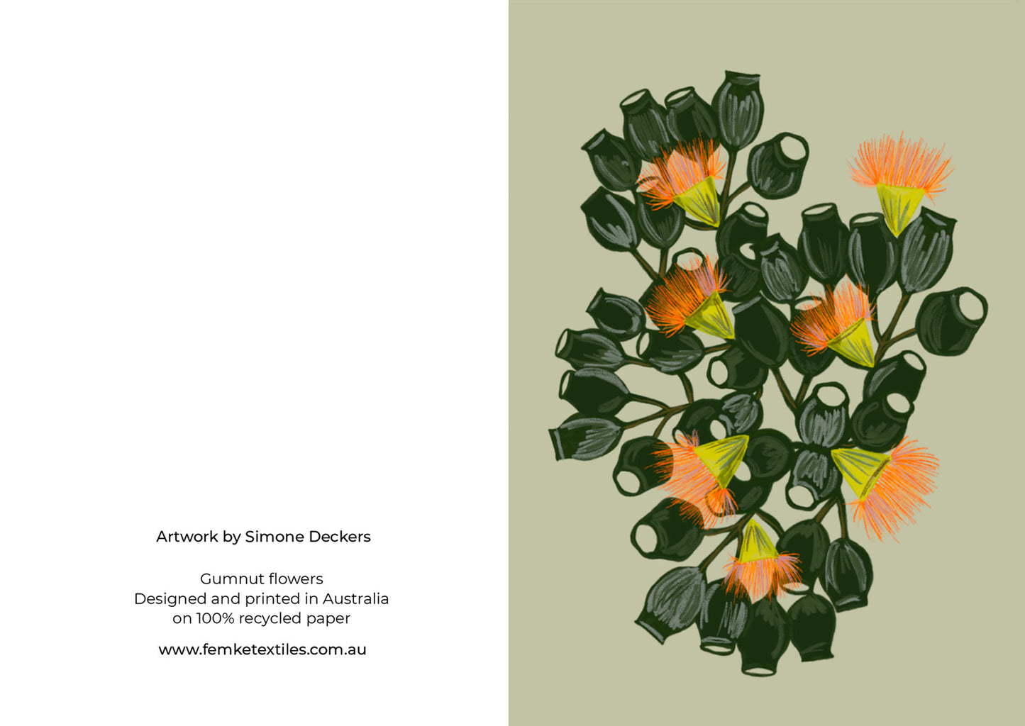 Gumnut Flowers Greeting Card