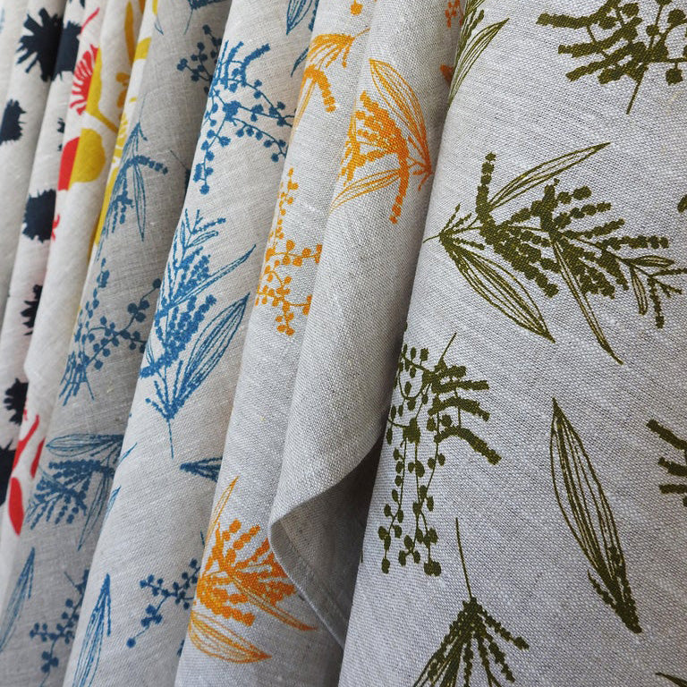 Linen Tea Towel featuring Mixed Wattle