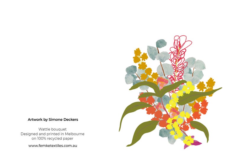 Wattle Bouquet Greeting Card