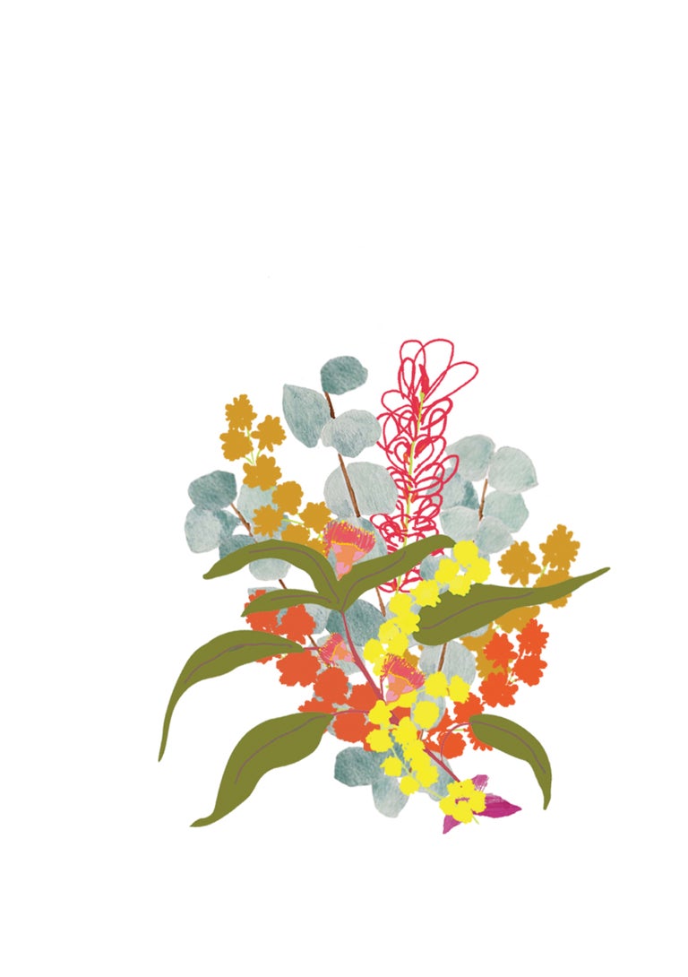 Wattle Bouquet Greeting Card