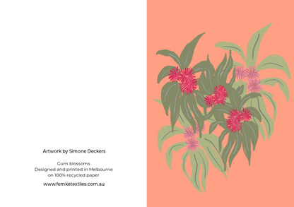 Gum Blossoms Greeting Card