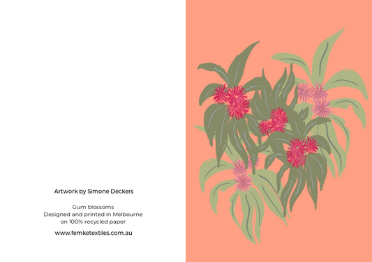 Gum Blossoms Greeting Card