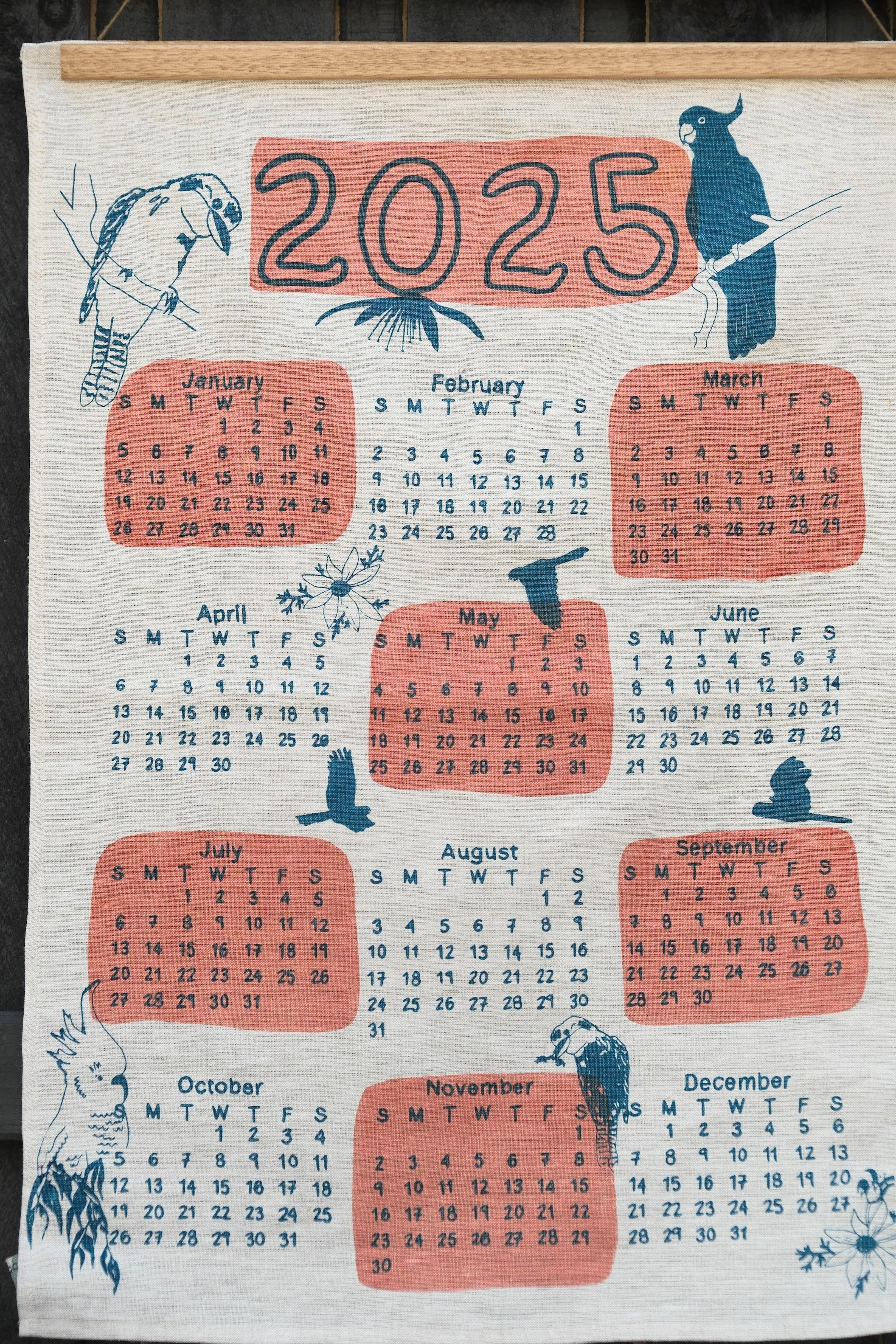 2021 linen calendar towels sale