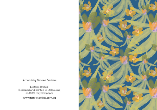 Leafless Orchid Greeting Card