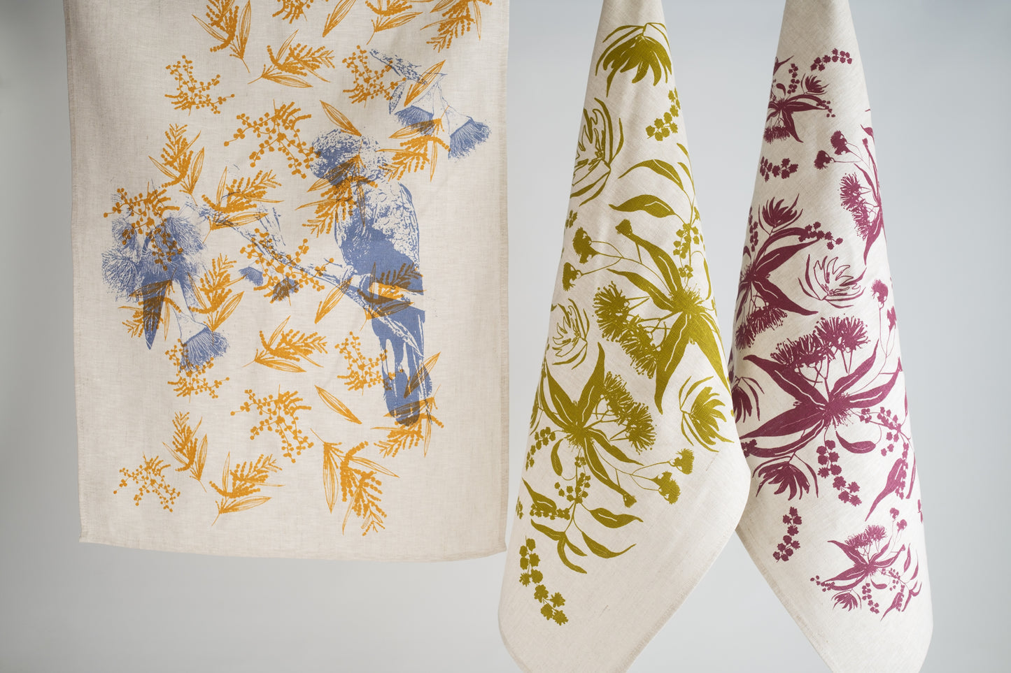 Linen Tea Towel featuring Local Forage