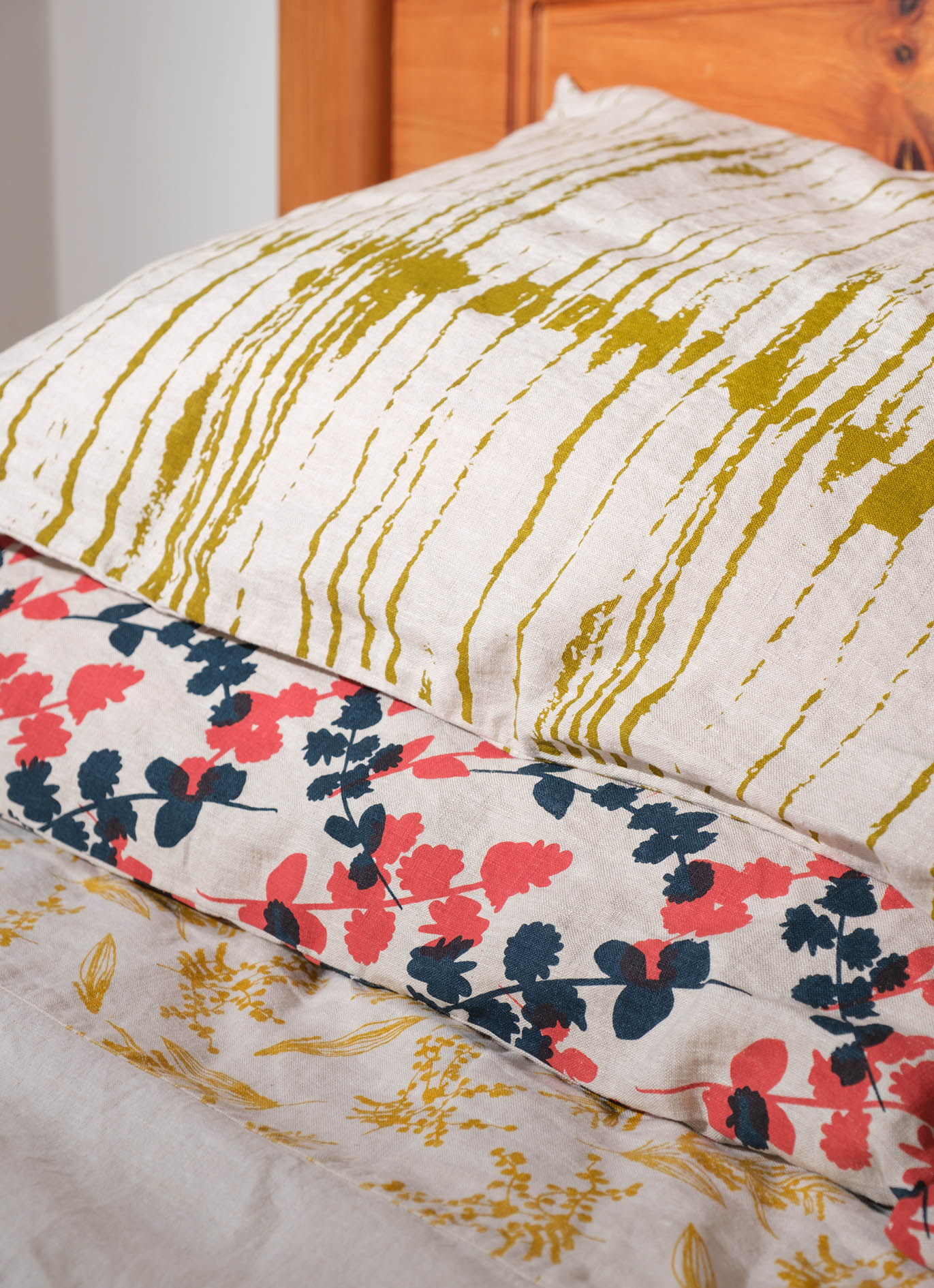 Pillowcases Featuring Wattle Sprigs or Sticks