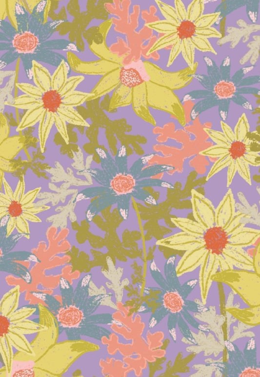 Flannel Flowers Greeting Card