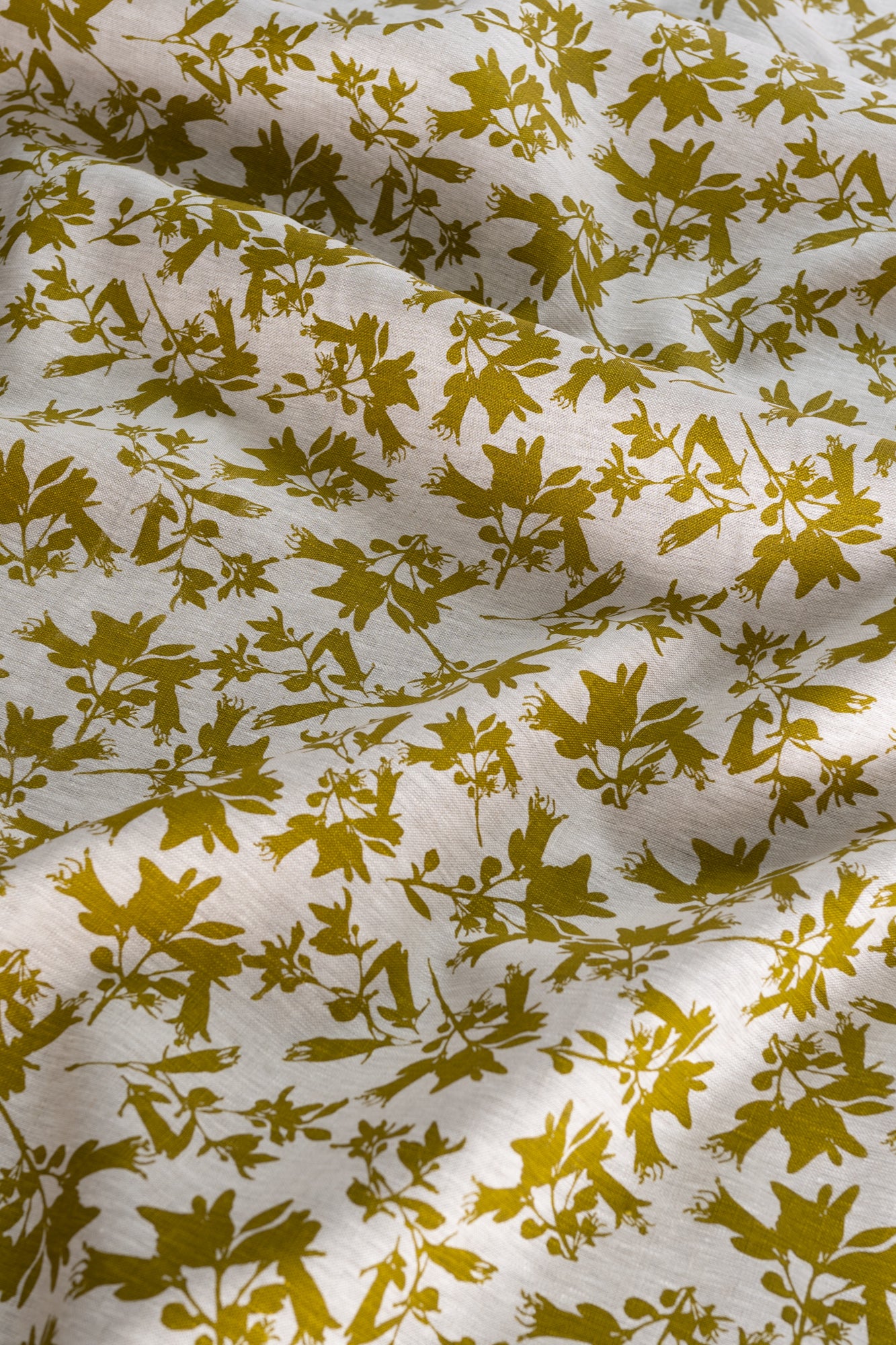 Linen Fabric - Correas in Olive Oil