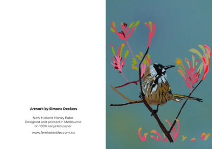 New Holland Honey Eater Greeting Card