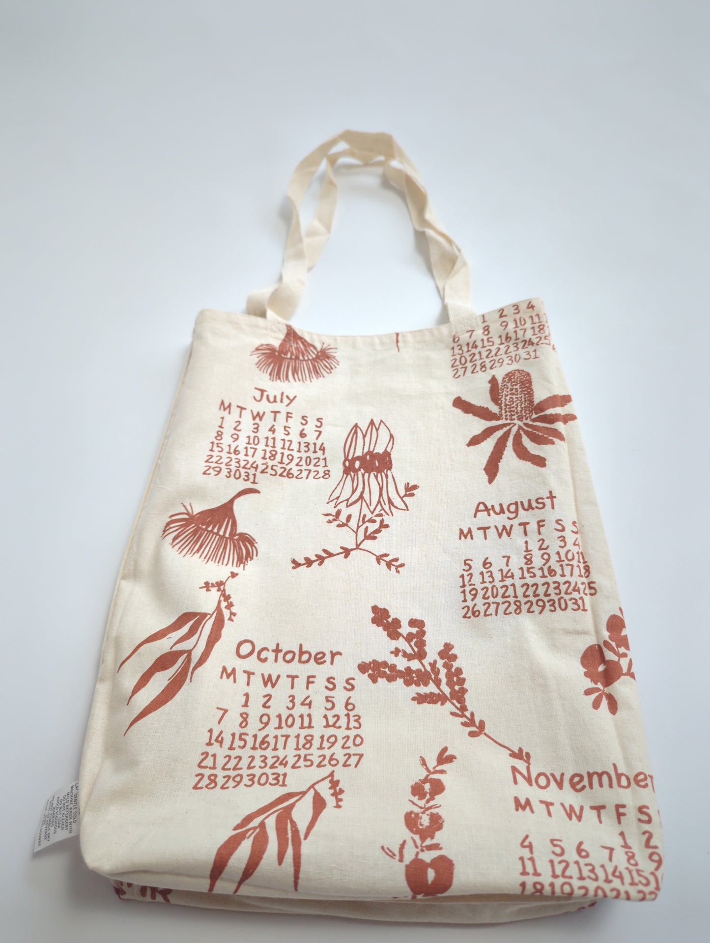 Cotton Tote featuring Banksia stencil - on Sale!