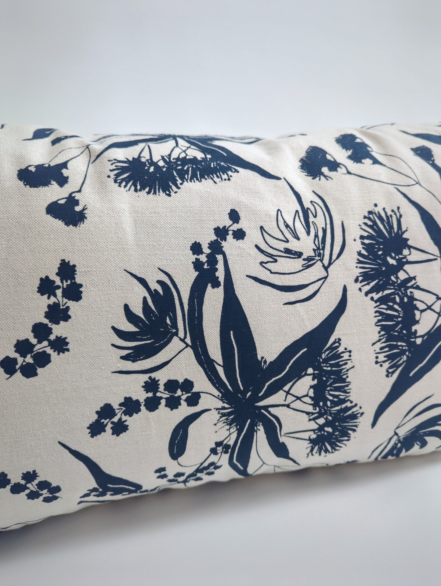 Long Linen Cushion Cover Featuring Foragers Delight and Local Forage - on Sale!