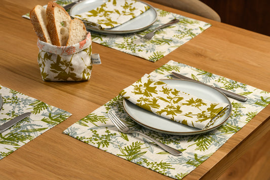 Linen Napkins Set of Four - Correa - Native Fuchsia