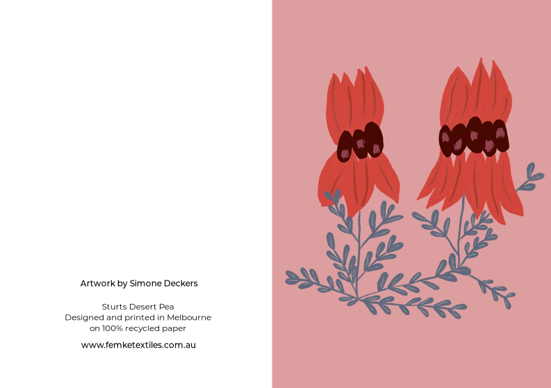 Sturt Desert Pea Greeting Card
