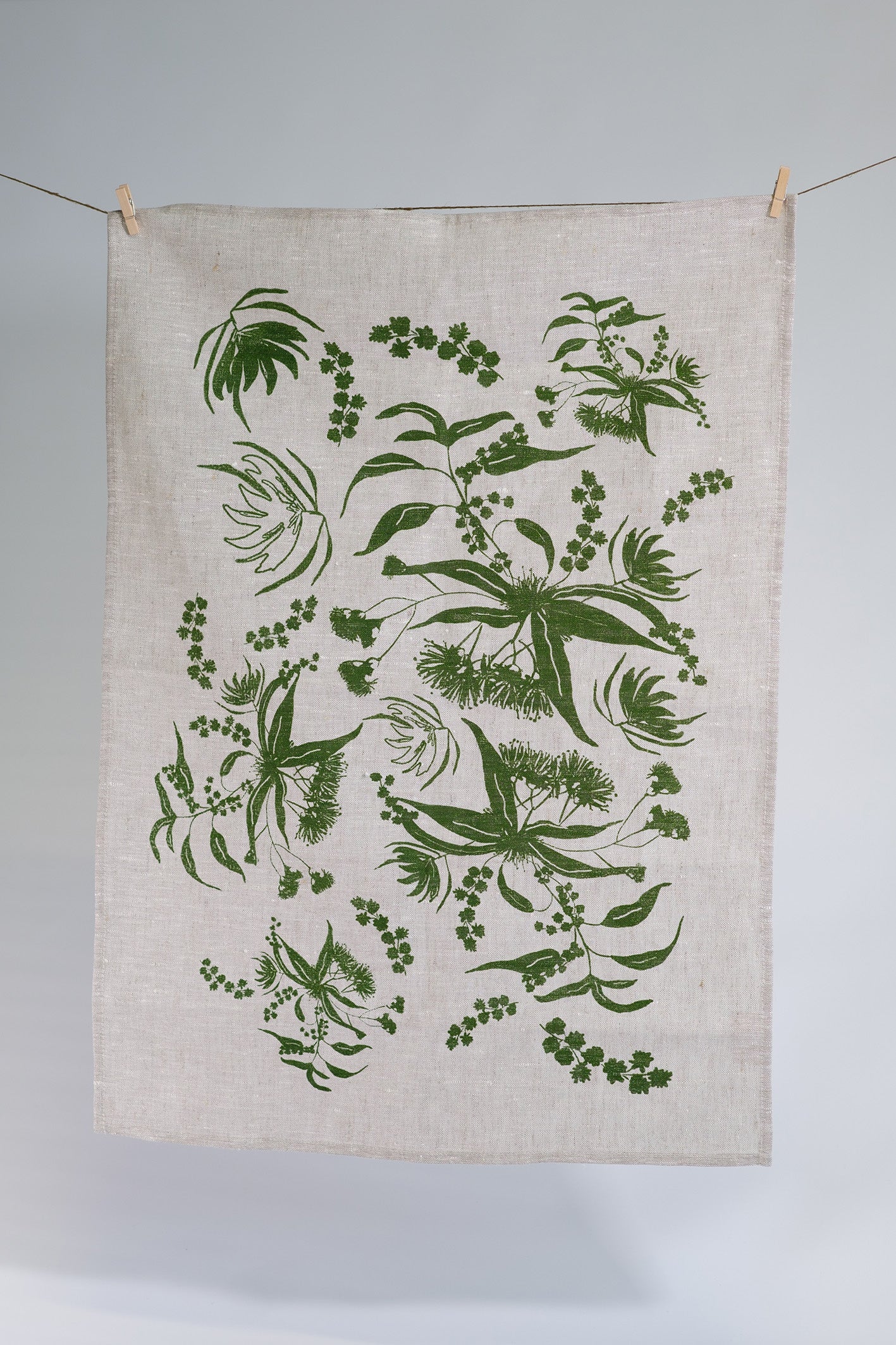 Linen Tea Towel featuring Local Forage